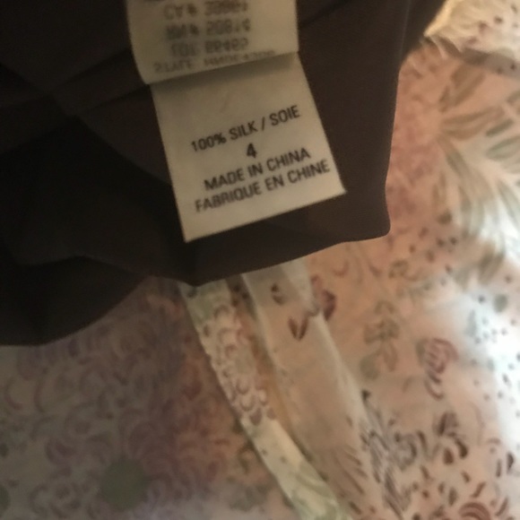 SK59 Saks Fifth Avenue Silk Skirt - Picture 5 of 5